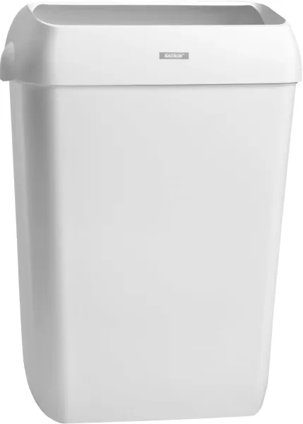 Katrin waste bin, 25 L, wastepaper basket with lid, white