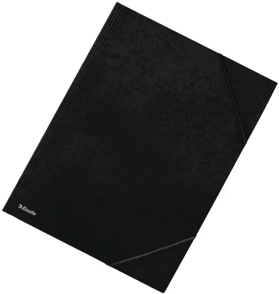 Esselte 3-flap elastic folder Cardboard black A3 200 sheets