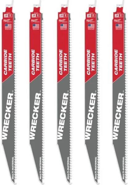 Milwaukee TCT WRE 300/6T 5P Reciprocating Saw Blade
