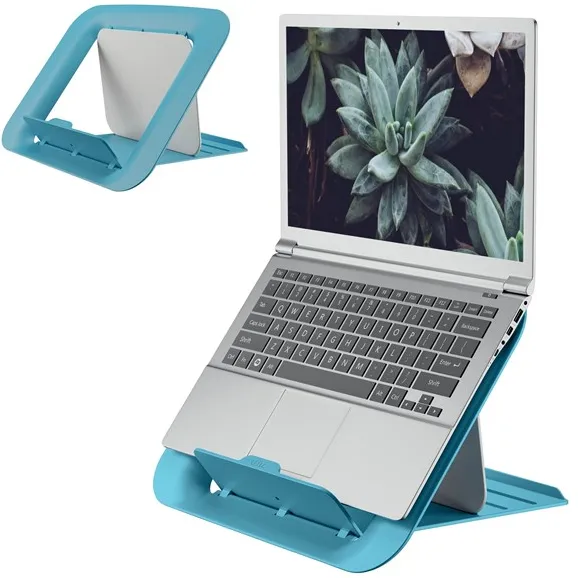 Leitz Ergo Cosy adjustable laptop stand, 80 % recycled plastic Calm Blue