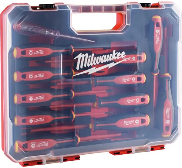 Milwaukee Screwdriver Set VDE with 12 pieces