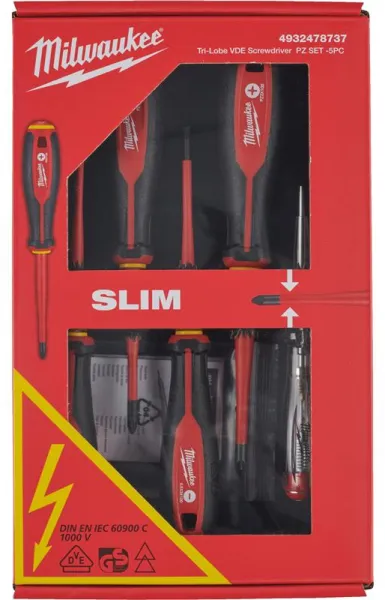 Milwaukee Screwdriver Set VDE with 5 Pieces